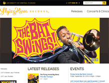 Tablet Screenshot of flyinghorserecords.com